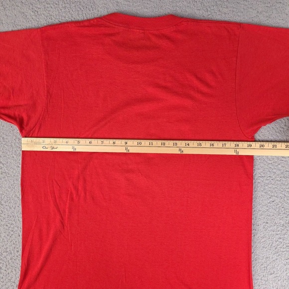 Vintage 1982 Electricians Excuse T-Shirt Mens Medium Red Single Stitch USA Made - Picture 12 of 16